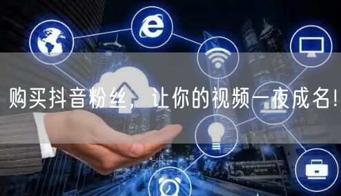 购买抖音粉丝，让你的视频一夜成名！