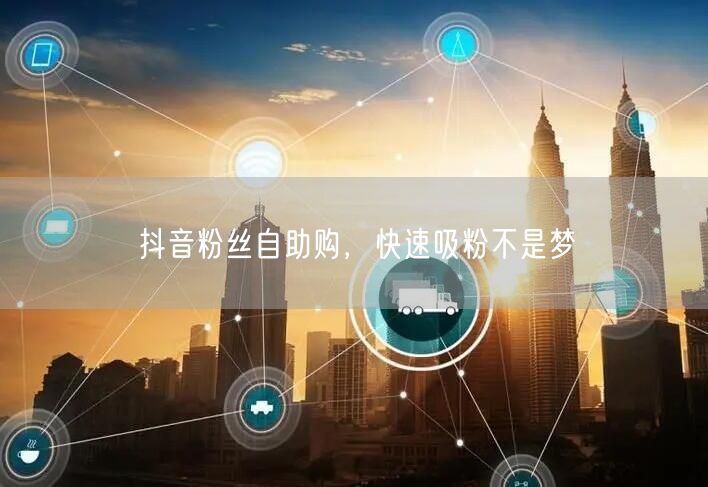 抖音粉丝自助购，快速吸粉不是梦